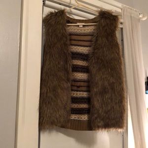 fur vest  from target.